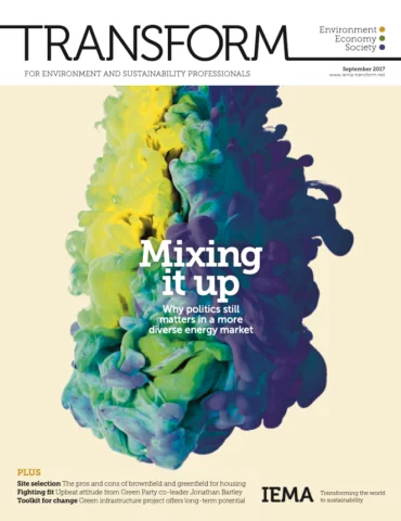 Magazine cover artwork for Transform MagazineTransform September 2017