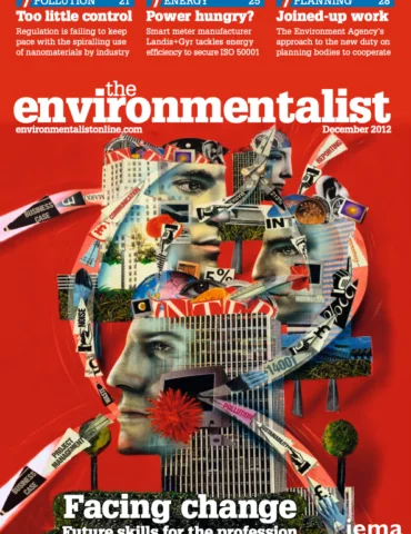 Magazine cover artwork for Transform MagazineEnvironmentalist December 2012